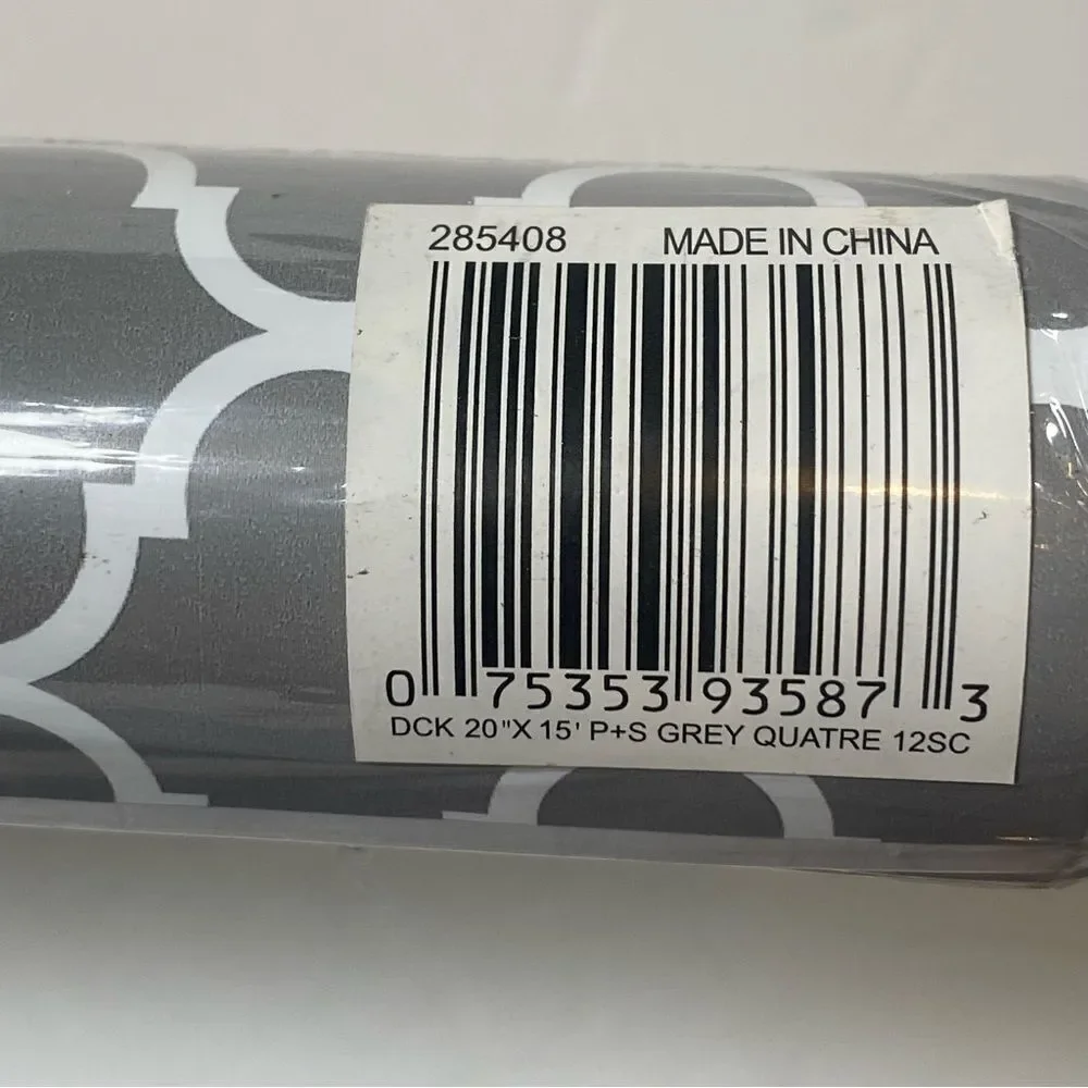 Duck Brand Easy Liner Removable Adhesive 3 Rolls Grey Quatre 20